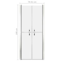 Vidaxl Sprchové dvere, matné, ESG 81x190 cm