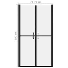 Vidaxl Sprchové dvere mliečne ESG (73-76)x190 cm