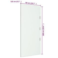 Petromila vidaXL Bočné panely k vchodovej strieške 2ks, priehľadné, tvrdené sklo