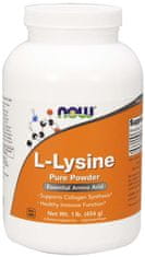 NOW Foods L-Lysine (L-lyzín) prášok, 454g