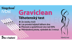 GRAVICLEAN těhotenský test - Proužky 5 ks