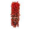 Umelý visiaci kvetinový záves, vhodný pre vonkajšie aj vnútorné použitie, visiaca kvetina, 80 cm - Hangyplant, Cervena