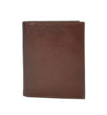 VegaLM Kožená dokladovka / peňaženka v hnedej farbe