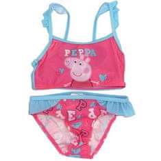 Eplusm Dievčenské dvojdielne plavky Peppa Pig 92–98 / 2–3 roky Viacfarebná