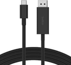 Belkin kábel USB-C na DP 1.4, 2 m, čierny, AVC014bt2MBK