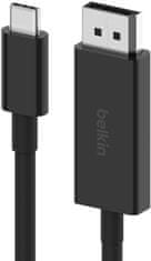 Belkin kábel USB-C na DP 1.4, 2 m, čierny, AVC014bt2MBK