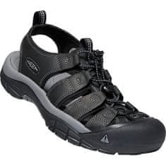 KEEN Pánske kožené sandále NEWPORT 1022247 black/steel grey (Veľkosť 42)
