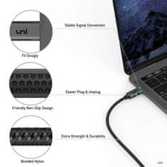 UNI Video kábel, USB-C na HDMI, 4k 60Hz, univerzálna kompatibilita 90cm