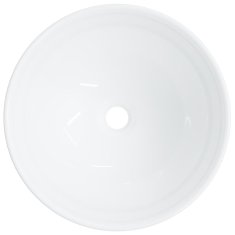 Vidaxl Umývadlo biele 28x28x10 cm keramické
