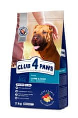 Club4Paws Premium Hypoalergenne pre dospelých psov všetkýсh plemien - jahňa a rýža 2 kg