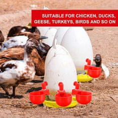Netscroll Napájačka pre sliepky a inú hydinu (6 kusov), ChickenBowl