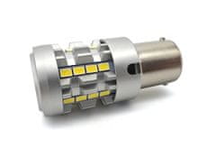 motoLEDy LED žiarovka P21W BA15S 12-24V bez poruchy 2600lm biela