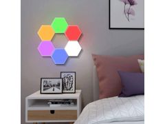 BOT Modulární chytré LED nástěnné světlo hexagon H1 RGB 6 panelů