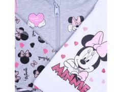 Disney Detská tepláková súprava Disney Minnie Mouse sivo-ružová bavlna 18-24 m 92 cm