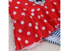 Disney DISNEY Minnie Mouse Dievčenské červené bodkované plavky 4-5 let 104-110 cm