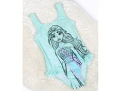 Disney Frozen Elsa Dievčenské plavky , mätové plavky 4-5 let 104-110 cm