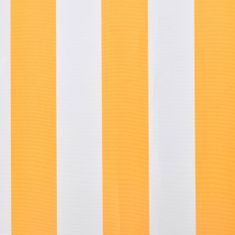 Plachta na markízu, slnečnicovo žltá a biela 3x2,5 m (bez rámu)