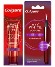 Colgate Max White Overnight bieliace pero 2,5 ml + Max White Ultra Multiprotect 50 ml