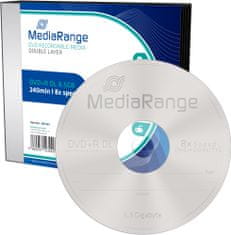 MediaRange DVD+R 8,5GB DL 8x, 5ks Slimcasa