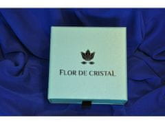 Flor de Cristal Súprava náušnice Ines modrá a náramok Eliana modrá