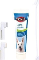 Trixie Sada zubní péče (pasta s mátou 100g, 2 kartáčky na prst, 1x oboustraný kartáček)