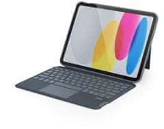 EPICO klávesnice s pouzdrem pro Apple iPad 10,9" (2022), Qwerty (73711101300010), šedá