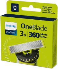 Philips výmenné brity 360 3ks pre Philips OneBlade QP430/50