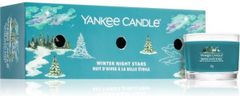 Yankee Candle sada votívnych sviečok v skle 3 ks Winter Night Stars