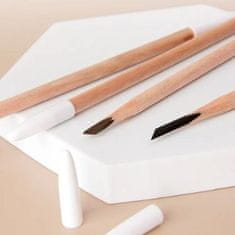 Mormark Vodoodolná prírodná drevená ceruzka na obočie – čierna | NATURALBROW