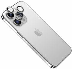 FIXED Ochranné sklá šošoviek fotoaparátov Camera Glass pre Apple iPhone 15 Pro/15 Pro Max FIXGC2-1202-SL, strieborná