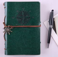 Korbi Malý diár, cestovateľský zápisník, zelený diár, A7