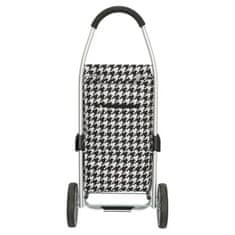 Beagles Čierno-biely prémiový nákupný vozík na kolieskach “Aluman“