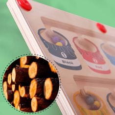 Netscroll Labyrint Farieb, didaktická magnetická hra na rozvoj koordinácie rúk, triedenie a spoznávanie farieb, ako aj učenie prvých čísel, vyrobená z dreva, vynikajúci darček pre najmenších, SortBoard, 1