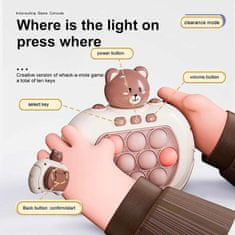 Netscroll Interaktívna senzorická herná konzola pre prsty pre deti, zlepšuje koordináciu a kreativitu, svietiace luminescentné tlačidlá, hra uvoľňuje stres, ideálne na narodeninové darčeky, FastFingers