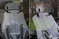 SEFIS B L plexi navýšenie na motocykel číré