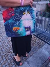 Flor de Cristal Plátená taška cez rameno Crazy dogs