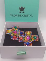 Flor de Cristal Náušnice Frida