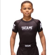Tatami Fightwear Detský Rashguard TATAMI Raven s kratkým rukávom - čierny