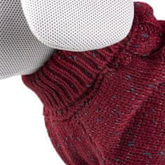 Duvo+ pletený sveter pre psov S 40cm červený