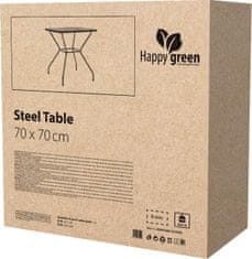 Happy Green Stôl oceľový štvorcový MAINE 70 x 70 cm