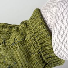 Duvo+ pletený sveter pre psov XL 70cm zelený