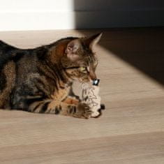 EBI D&D I LOVE HAPPY CATS Hračka pre mačky so zvončekom 8,5x2x7cm béžová 1ks