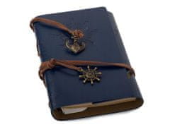 Verk  Cestovné denník s kompasom Vintage modrá