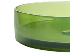 Beliani Okrúhle umývadlo 36 cm zelené TOLOSA