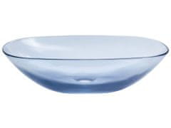 Beliani Umývadlo 54 x 36 cm modré MOENGO