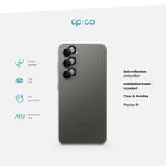 EPICO hliníkové ochranné sklo na šošovky fotoaparátu pre Samsung Galaxy S24 5G 86512151300002 - čierne
