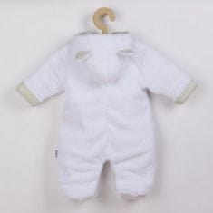 NEW BABY Luxusný detský zimný overal Snowy collection 68 (4-6m) Biela