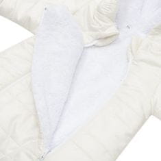 NEW BABY Zimná dojčenská kombinéza s kapucňou s uškami Pumi cream 74 (6-9m) Béžová