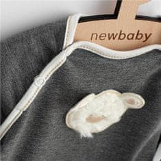 NEW BABY Dojčenské tepláčky a mikinka Sebastian sivá 56 (0-3m) Sivá