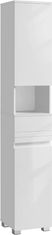 Artenat Kúpeľňová skrinka Cerberus, 170 cm, biela